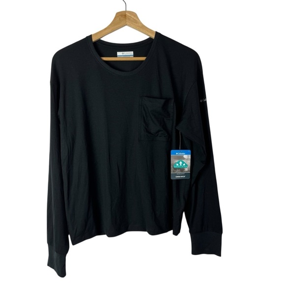 Columbia Tops - Columbia Black Boundless Trek Hiking Layer Long Sleeve Shirt M